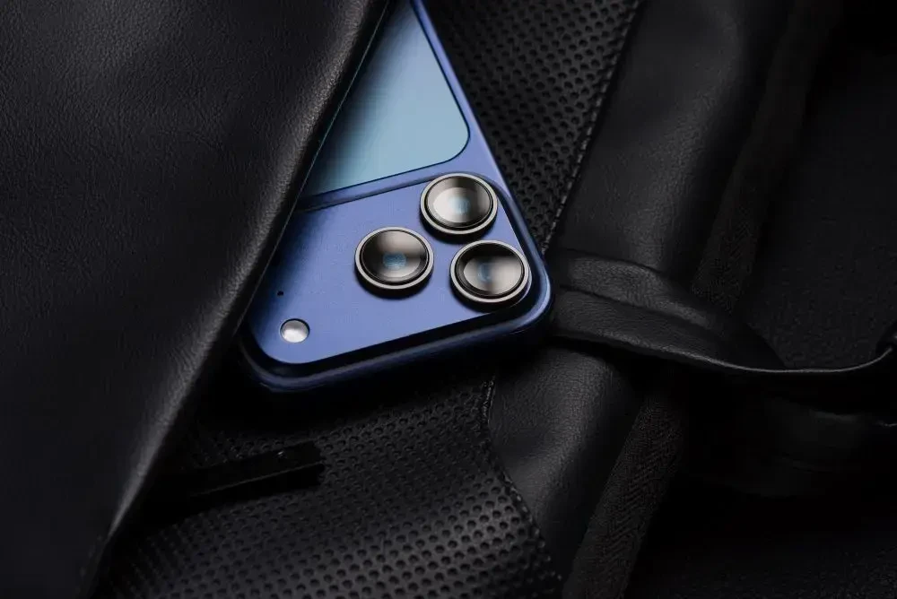 Tempered Glass Camera Lens for iPhone 17 PRO / 17 PRO MAX Forcell Premium titanium pilka