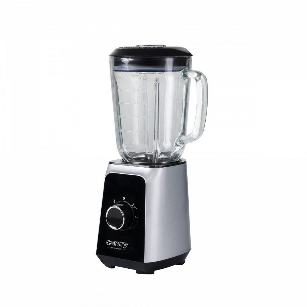 Adler Camry | Maišytuvas | CR 4077 | Tabletop | 500 W | Jar material Glass | Jar capacity 1.5 L | Ice crushing | Juodas/Nerūdijantis plienas