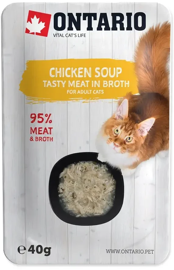 Ontario Cat Soup vištiena with vegetables 40g (Sriuba)