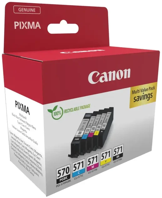Canon PGI-570/CLI-571 | Rašalo kasetės | Sudėtinė pakuotė