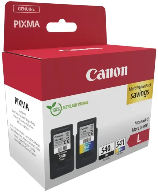 Originalių Canon rašalo kasečių komplektas (juodas ir spalvotas), 11/15 ml + 50 vnt. blizgaus fotopopieriaus