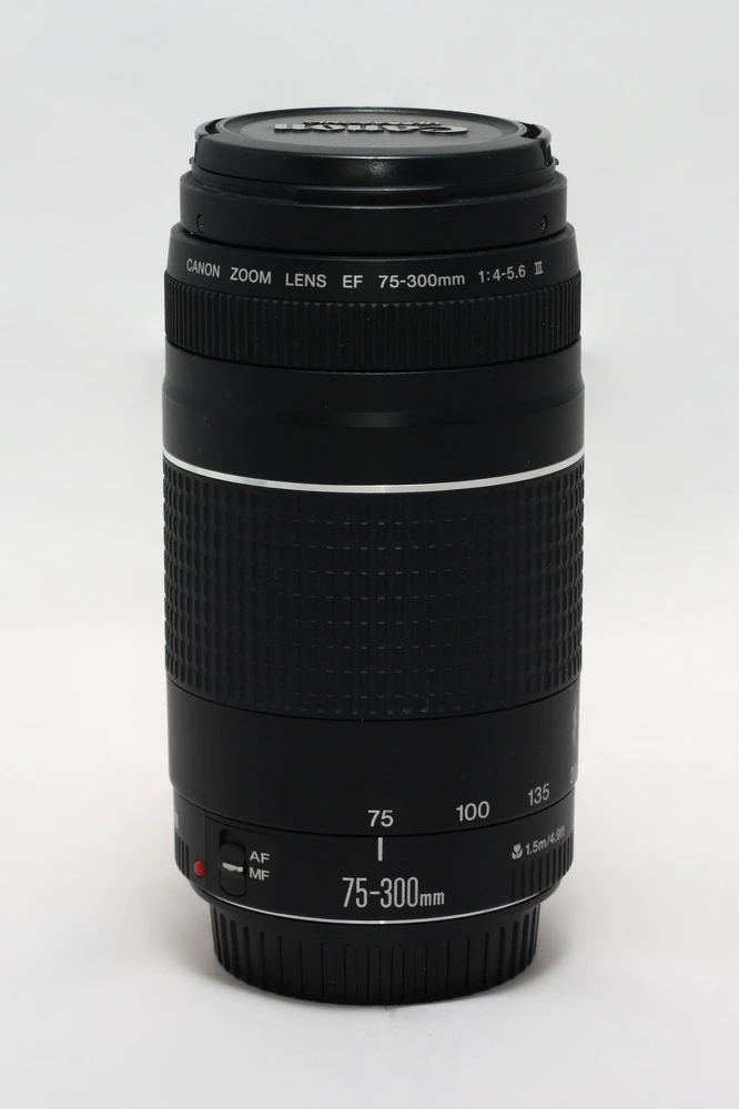 „Canon“ 75–300 mm f/4,0–5,6 EF DC III objektyvas