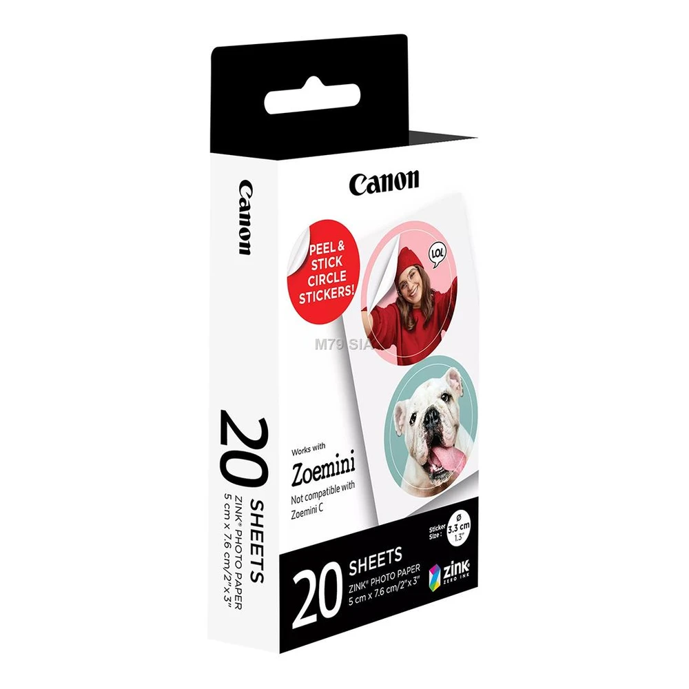 „Canon“ fotopopierius „Zink Circle“ 20 lapų (ZP-2030-2C-20)