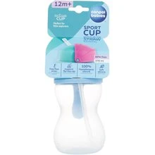 Canpolbabies CANPOL BABIES gertuvė su šiaudeliu 370ml 56/113_blue2