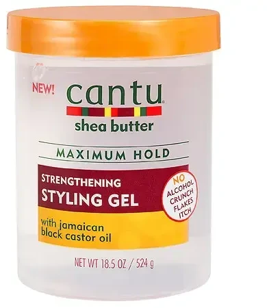 Cantu Sviestmedžių aliejumi Flexible Hold Strengthening Styling Gel plaukų formavimo gelis, 524 g