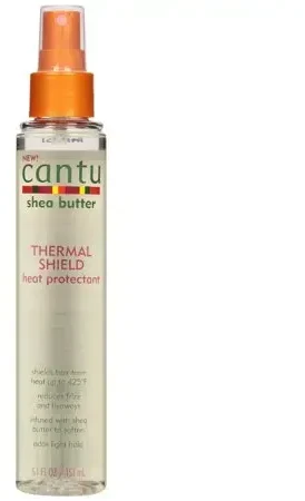 "Cantu Sviestmedžių aliejumi Thermal Shield Heat Protectant Purškiklis" purškiklis apsaugantis plaukus nuo karščio 151ml