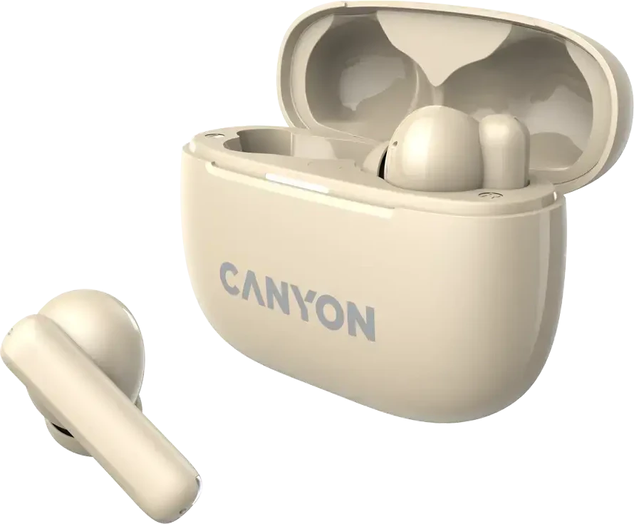 Ausinės Canyon OnGo ANC TWS-10, Kreminės spalvos