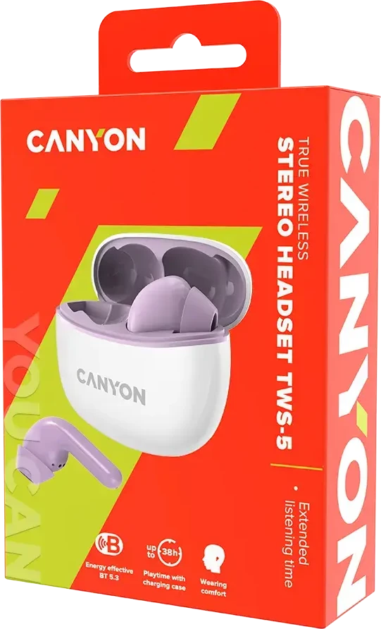 Ausinės Canyon TWS-5, Violetinės