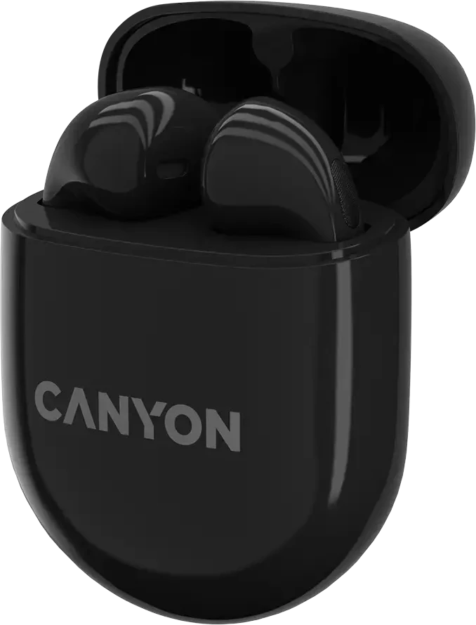 Belaidės žaidimų ausinės Canyon TWS-6, Juodos spalvos