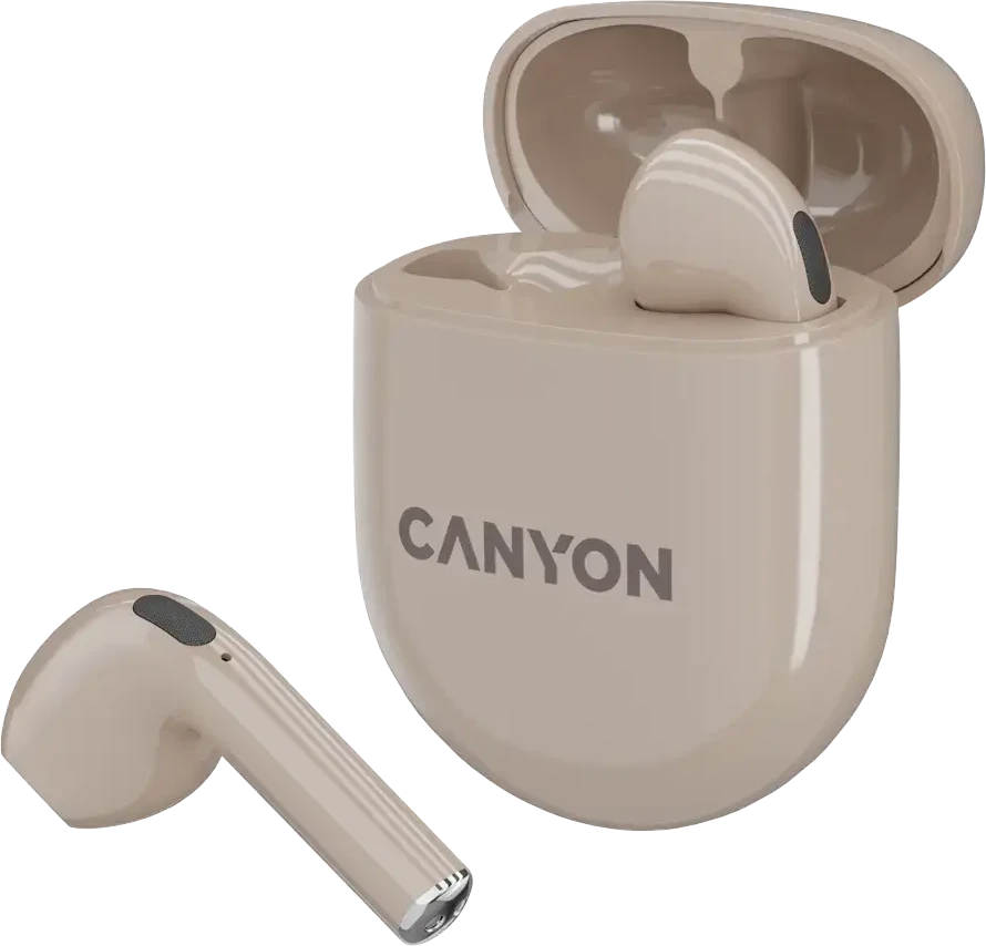 Belaidės žaidimų ausinės Canyon TWS-6, Gelsvos spalvos