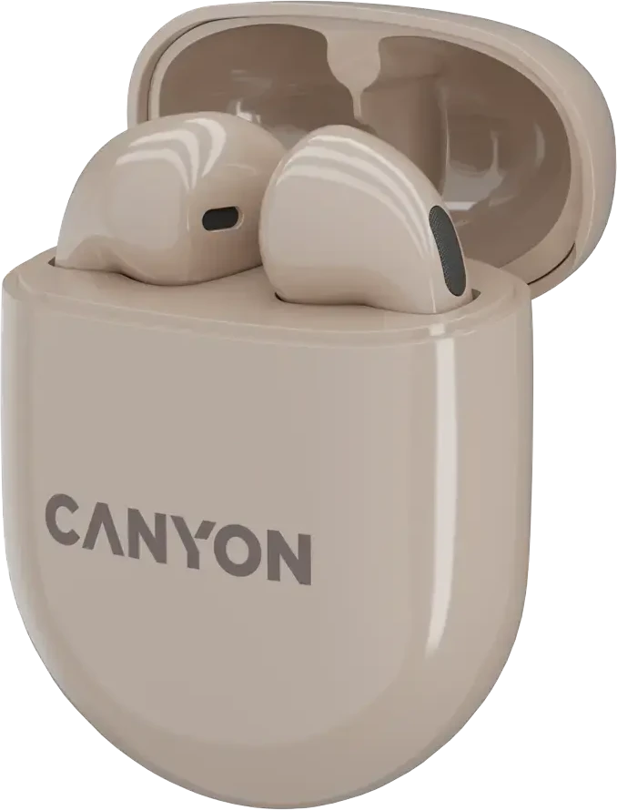 Belaidės žaidimų ausinės Canyon TWS-6, Gelsvos spalvos