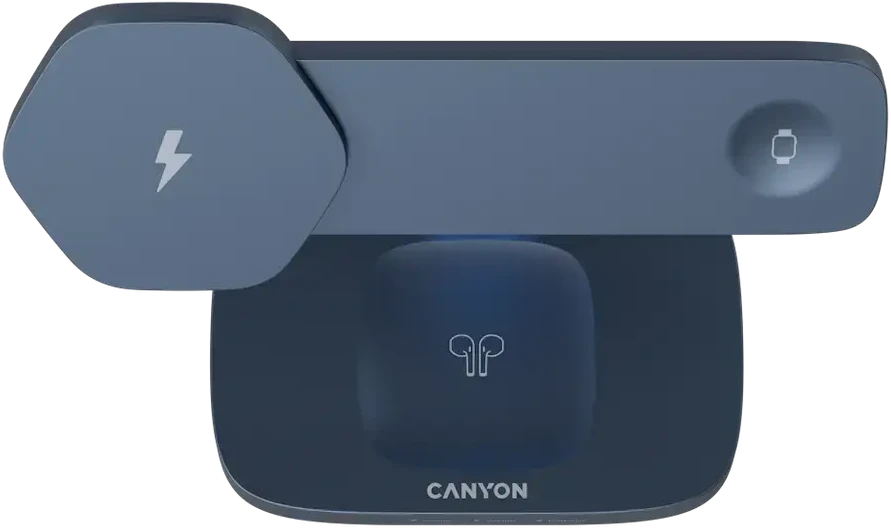 CANYON belaidė įkrovimo stotis Hexagon 310 3in1 Tamsiai pilka/mėlyna