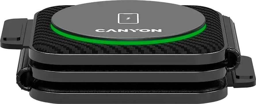 CANYON belaidis įkroviklis WS-305 15W 3in1 Sulankstomas juodas
