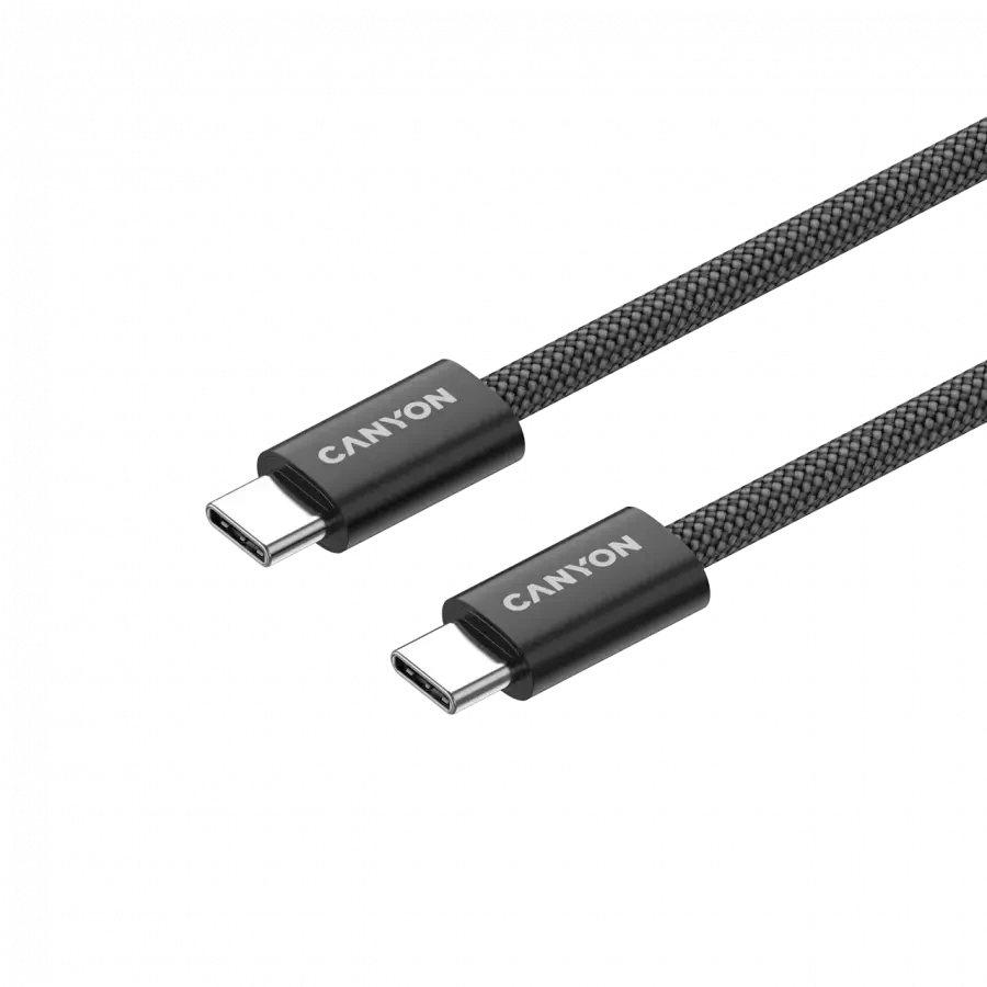 CANYON kabelis OnWire 60MG C-C 60W magnetinis pintas 1m Juodas