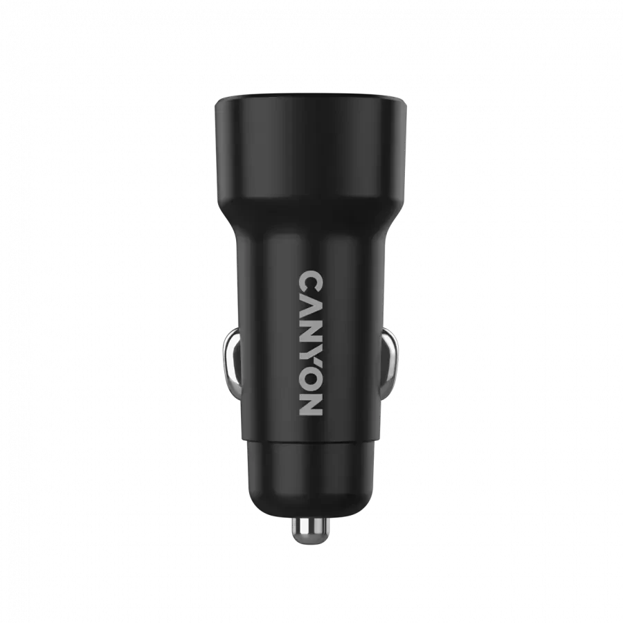 CANYON automobilinis įkroviklis OnDrive 24 24W 2xUSB-A Juodas