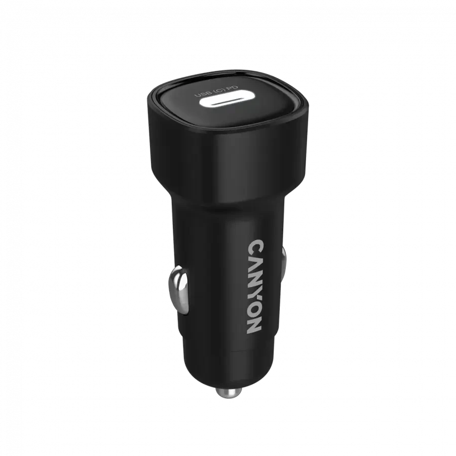 CANYON automobilio įkroviklis OnDrive 30 PD 30W USB-C Juodas