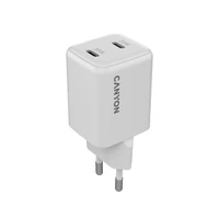 CANYON pakrovėjas CU35CC GaN 35W 2xPD EU Baltas