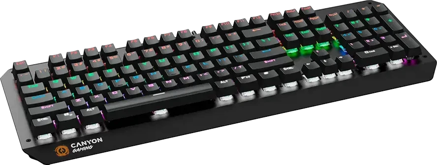 Mechaninė klaviatūra žaidimams Canyon Hazard GK-6, Mėlyna Switch, LED, US išdėstymas