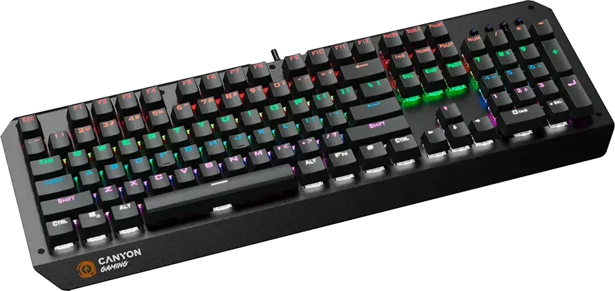 Mechaninė klaviatūra žaidimams Canyon Hazard GK-6, Mėlyna Switch, LED, US išdėstymas