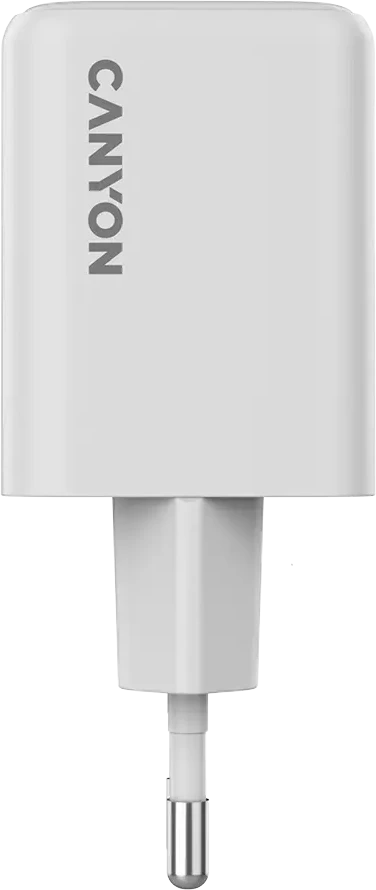 CANYON įkroviklis CU45AC GaN 45W 1xPD 1xQC EU Baltas