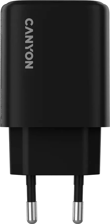 CANYON įkroviklis OnCharge 250 25W 1xPD 1xQC EU Juodas