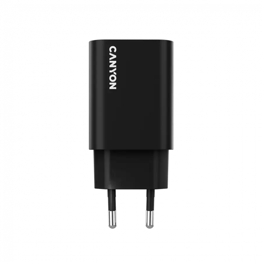 CANYON įkroviklis OnCharge 30CL, maksimali galia 30W, 1xPD, ES, juodas