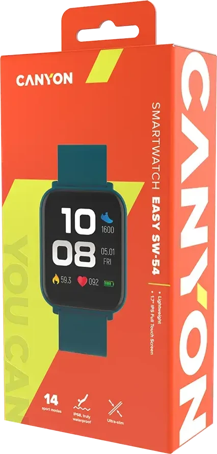 Išmanusis laikrodis CANYON EASY SW-54 | žalios spalvos