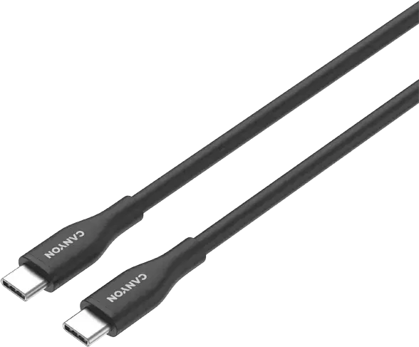 CANYON kabelis CC60SC10 C-C 60W 1m Silicon Juodas