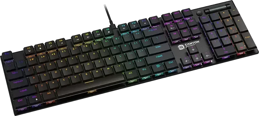 CANYON klaviatūra Cometstrike GK-55 EN/RU su laidu