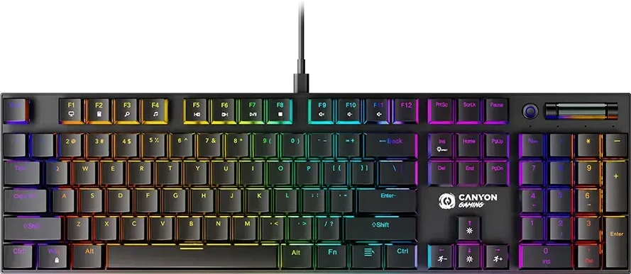 CANYON klaviatūra Cometstrike GK-55 EN/RU su laidu