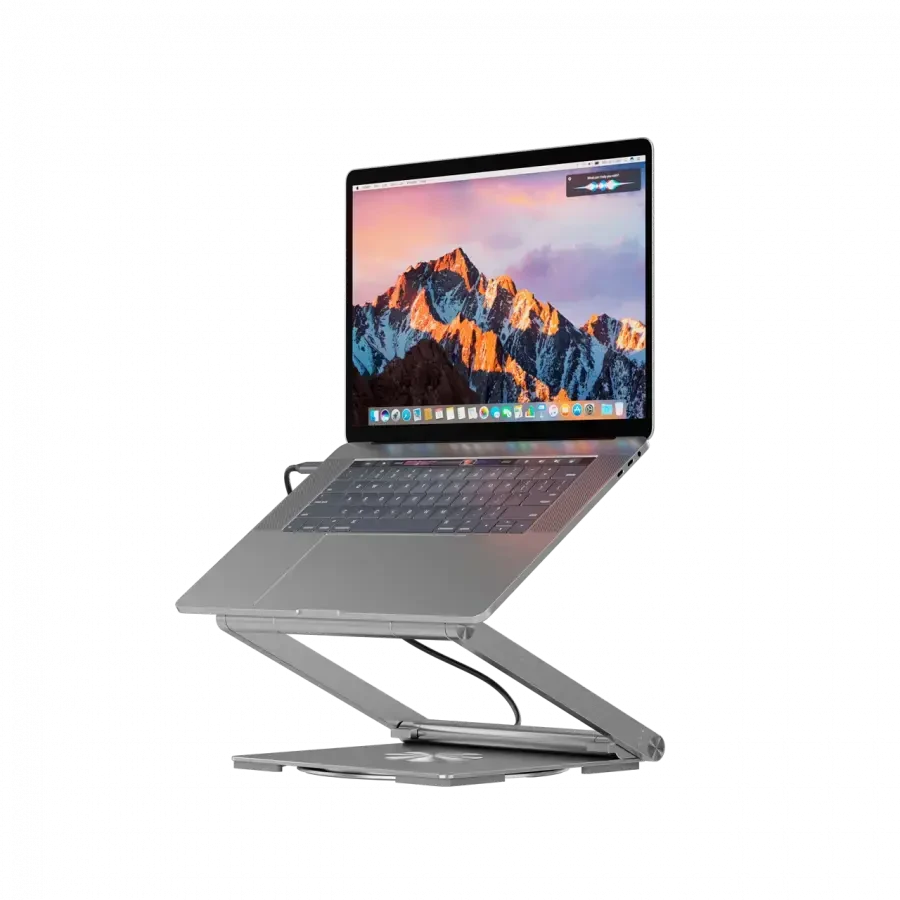 Canyon Nešiojamas kompiuterio stovas su šakotuvu, TYPE C F į HDMI2.0+2USB3.0+USBC3.0+RJ45+PD, TYEP C - C kabelis 1m baltas su Emark: HUSB332A, Medžiaga: Aliuminio korpusas+ABS+PS, Dydis: 245x240x27.2+/-0.3mm, Svoris: 1304g