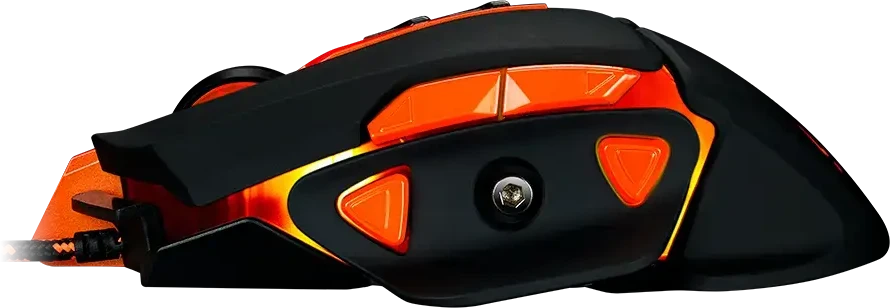 CANYON pelė Hazard GM-6 LED su laidu juoda oranžinė
