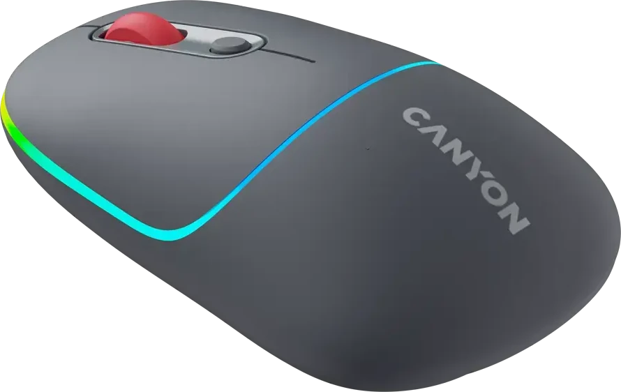 CANYON pelė MW-22 2in1 BT/ belaidė tamsiai pilka