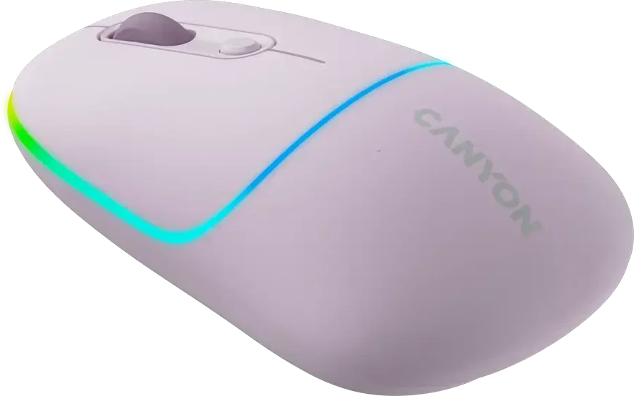 CANYON pelė MW-22 2in1 BT/ Wireless Pearl Rose