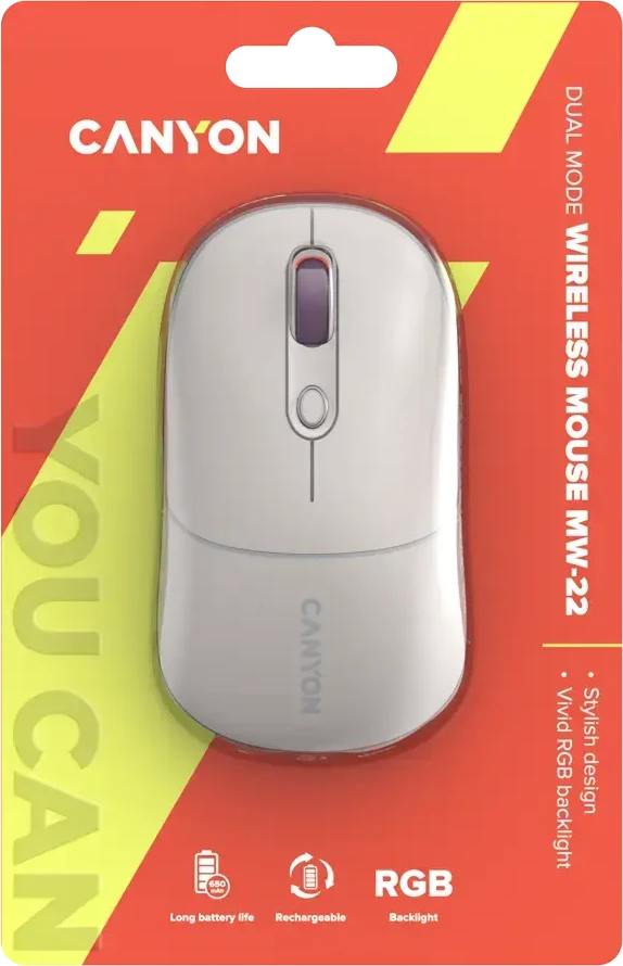 CANYON pelė MW-22 2in1 BT/ Wireless Rice