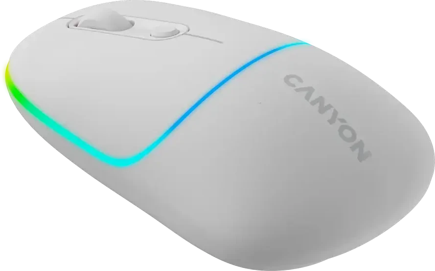 CANYON pelė MW-22 2in1 BT/ Wireless Snow Baltas