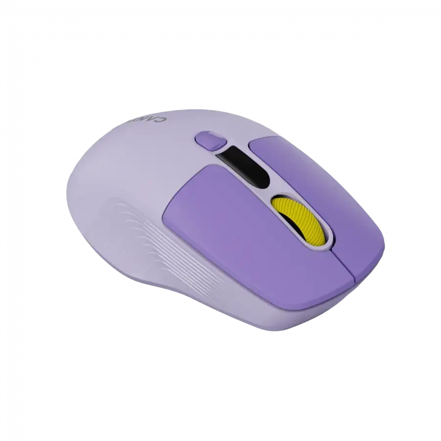 CANYON pelė MW-26 LCD tyli dvigubo režimo belaidė violetinė