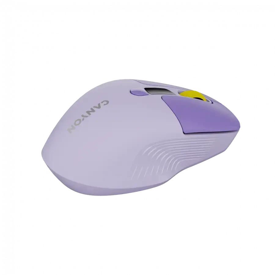 CANYON pelė MW-26 LCD tyli dvigubo režimo belaidė violetinė