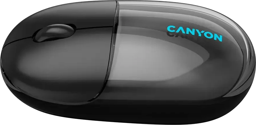 CANYON pelė OnClick 24 BT / belaidė permatoma / juoda