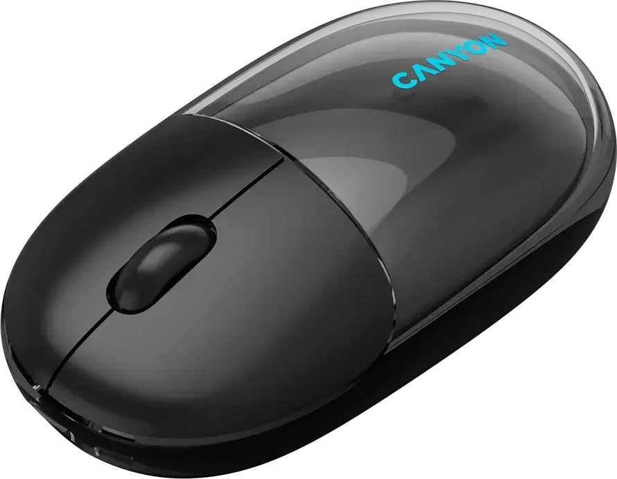 CANYON pelė OnClick 24 BT / belaidė permatoma / juoda