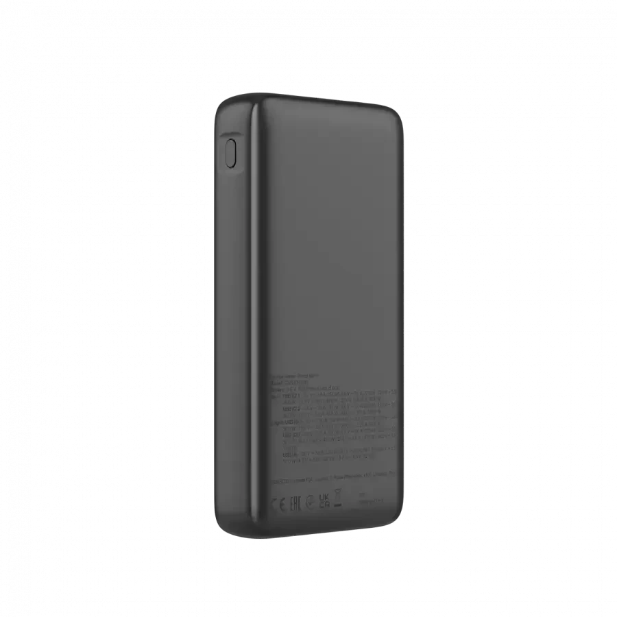 CANYON išorinė baterija PB-240, 25000mAh PD140W, su ekranu, matmenys 160,0 x 82 x 27 mm, svoris 508+-10 g, tamsiai pilka spalva
