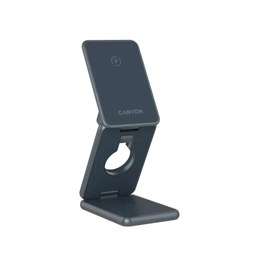 CANYON sulankstomas belaidis įkroviklis OnCharge 309 15W 3in1 metalinis
