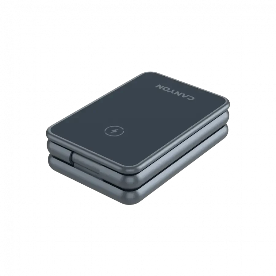 CANYON sulankstomas belaidis įkroviklis OnCharge 309 15W 3in1 metalinis