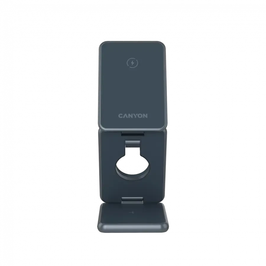 CANYON sulankstomas belaidis įkroviklis OnCharge 309 15W 3in1 metalinis