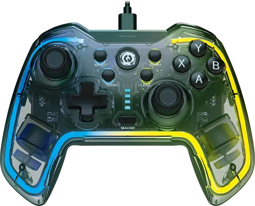 CANYON žaidimų pultelis Brighter GP-02 Wired Crystal