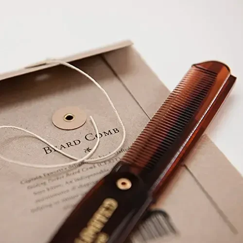 Captain Fawcett Folding Pocket Beard Šukos Sulankstomos kišeninės barzdos šukos, 1vnt.