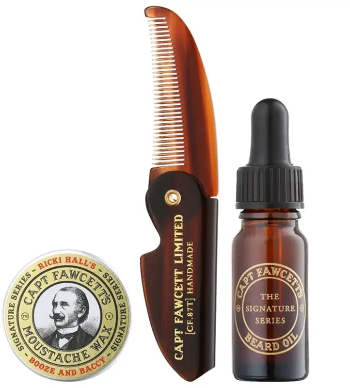 Captain Fawcett Finest Booze & Baccy Grooming Supplies barzdos priežiūros rinkinys