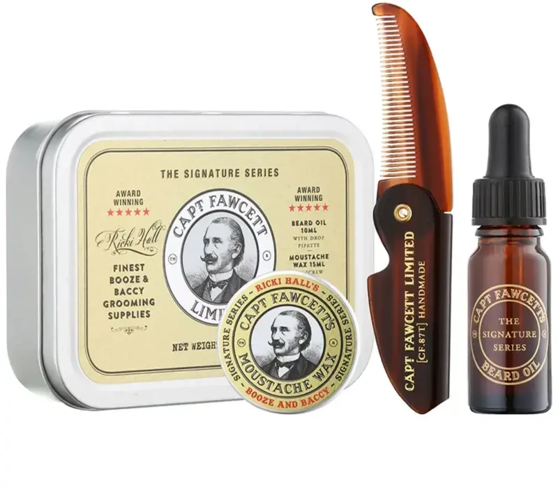 Captain Fawcett Finest Booze & Baccy Grooming Supplies barzdos priežiūros rinkinys