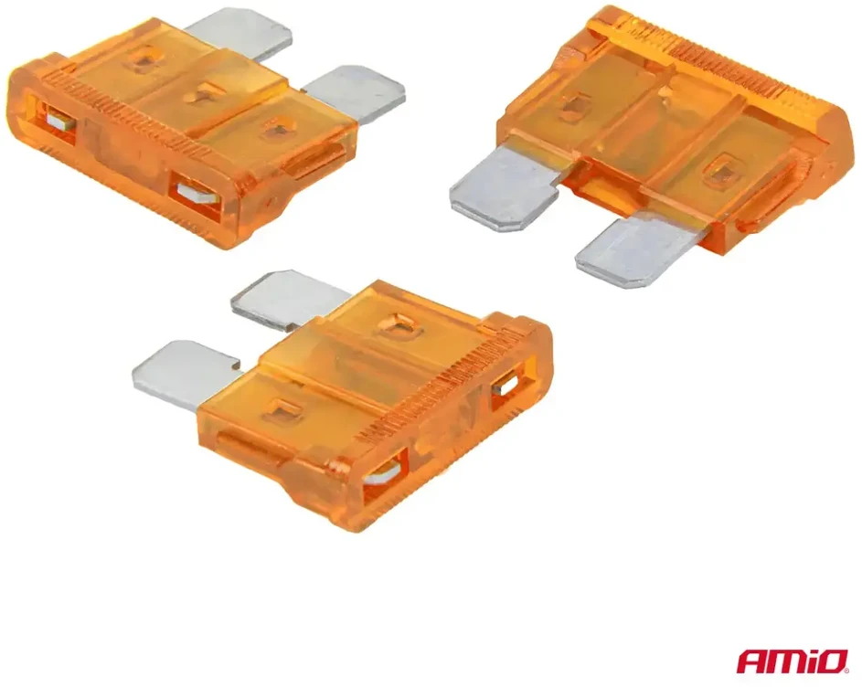 Automobiliniai plokštieji saugikliai standard 3 vnt. 5A amio-05103