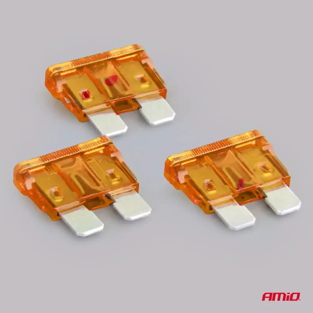 Automobiliniai plokštieji saugikliai standard 3 vnt. 5A amio-05103